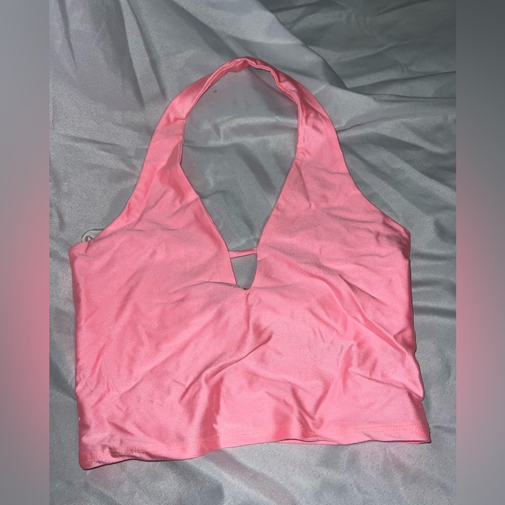 Pink Silk Tank Top